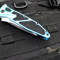 Microtech Socom Elite- Auto-  Tanto Edge- Turquoise Handle- Black Full Serrated Blade 161A-3 TQ