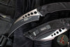 Microtech Hawk Karambit- Out The Side (OTS) Auto- Tactical- Black Handle- Black Blade 166-1 T
