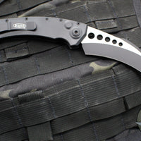 Microtech Hawk Out The Side (OTS) Auto- Karambit- Tactical-  Black Handle- Black Blade 166-1 T 2019 SN060