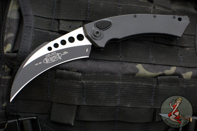 Microtech Hawk Out The Side (OTS) Auto- Karambit- Tactical-  Black Handle- Black Blade 166-1 T 2019 SN065