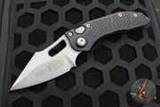 Microtech Stitch- OTS Auto Knife- Black Handle- Apocalyptic Plain Edge Blade 169-10 AP