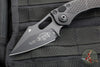 Microtech Stitch OTS Auto Knife- Black Handle- Black Blade- Blue Titanium Backspacer 169-1BK-A1TI