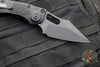 Microtech Stitch OTS Auto Knife- Black Handle- Black Blade- Blue Titanium Backspacer 169-1BK-A1TI