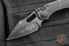 Microtech Stitch OTS Auto Knife- Black Handle- Black Blade- Antique Green Titanium Backspacer 169-1BK-A3TI