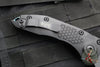 Microtech Stitch OTS Auto Knife- Black Handle- Black Blade- Antique Green Titanium Backspacer 169-1BK-A3TI