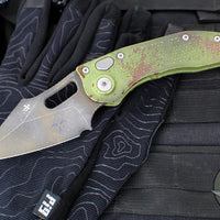Microtech Stitch OTS Auto Knife- Outbreak Finished Handle- Outbreak Black Blade 169-1 OBS
