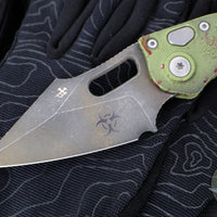 Microtech Stitch OTS Auto Knife- Outbreak Finished Handle- Outbreak Black Blade 169-1 OBS