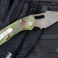 Microtech Stitch OTS Auto Knife- Outbreak Finished Handle- Outbreak Black Blade 169-1 OBS
