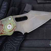 Microtech Stitch OTS Auto Knife- Outbreak Finished Handle- Outbreak Black Blade 169-1 OBS