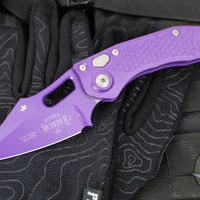 Microtech Stitch OTS Auto Knife- Purple Handle- Purple Finished Blade 169-1PU-X16