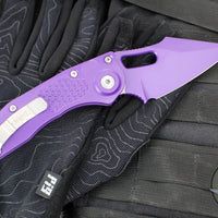 Microtech Stitch OTS Auto Knife- Purple Handle- Purple Finished Blade 169-1PU-X16