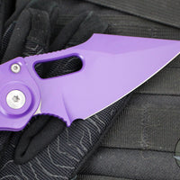 Microtech Stitch OTS Auto Knife- Purple Handle- Purple Finished Blade 169-1PU-X16