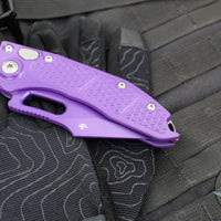 Microtech Stitch OTS Auto Knife- Purple Handle- Purple Finished Blade 169-1PU-X16