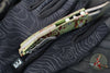 Microtech Stitch OTS Auto Knife- Outbreak Finished Handle- Outbreak Black Part Serrated Blade 169-2 OBS