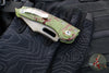 Microtech Stitch OTS Auto Knife- Outbreak Finished Handle- Outbreak Black Part Serrated Blade 169-2 OBS