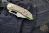 Microtech Stitch OTS Auto Knife- Outbreak Finished Handle- Outbreak Black Part Serrated Blade 169-2 OBS