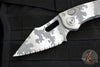 Microtech Stitch OTS Knife- Artic Camo Finished Handle- Artic Camo Full Serrated Blade 169-3 ACS