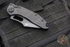 Microtech Stitch OTS Auto Knife- Black Handle- Black Full Serrated Blade- Blue Titanium Backspacer 169-3BK-A1TI