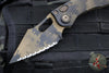 Microtech Stitch OTS Knife- Coyote Camo Finished Handle- Coyote Camo Full Serrated Blade 169-3 CCS SN012