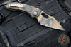 Microtech Stitch OTS Knife- Coyote Camo Finished Handle- Coyote Camo Full Serrated Blade 169-3 CCS SN012
