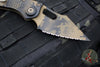 Microtech Stitch OTS Knife- Coyote Camo Finished Handle- Coyote Camo Full Serrated Blade 169-3 CCS SN012