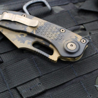 Microtech Stitch OTS Knife- Coyote Camo Finished Handle- Coyote Camo Full Serrated Blade 169-3 CCS SN012