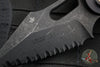 06/2017 Original Run Microtech Stitch OTS Auto Knife- Black Handle- Black DLC Full Serrated Blade- Bronze Hardware 169-3 DLC