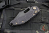 06/2017 Original Run Microtech Stitch OTS Auto Knife- Black Handle- Black DLC Full Serrated Blade- Bronze Hardware 169-3 DLC