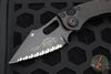 Microtech Stitch OTS Auto Knife- Tactical- Black Handle- Black Full Serrated Blade 169-3 T