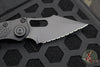 Microtech Stitch OTS Auto Knife- Tactical- Black Handle- Black Full Serrated Blade 169-3 T