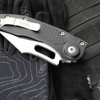 Microtech Stitch- OTS Auto Knife- Black Handle- Satin Blade 169-4