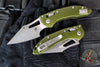 Microtech Stitch RAM LOK Knife- MINI- OD Green Aluminum Handle- Apocalyptic Blade 169MRL-10 APOD