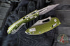 Microtech Stitch RAM LOK Knife- MINI- OD Green Aluminum Handle- Apocalyptic Blade 169MRL-10 APOD