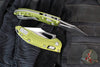 Microtech Stitch RAM LOK Knife- MINI- OD Green Finished Frag Pattern Aluminum Handle- Stonewash Blade 169MRL-10 FROD