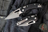 Microtech Stitch RAM LOK Knife- MINI- Black Frag Pattern Aluminum Handle- Stonewash Blade 169MRL-10 FR