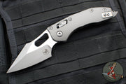 Microtech Stitch RAM LOK Knife- Natural Clear Finished Fluted Aluminum Handle- Apocalyptic Blade 169RL-10 APFLNC