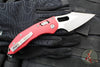 Microtech Stitch RAM LOK Knife- Red Fluted Aluminum Handle- Apocalyptic Blade 169RL-10 APFLRD