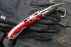 Microtech Stitch RAM LOK Knife- Red Fluted Aluminum Handle- Apocalyptic Blade 169RL-10 APFLRD
