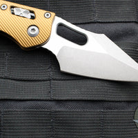 Microtech Stitch RAM LOK Knife- Tan Finished Fluted Aluminum Handle- Apocalyptic Blade 169RL-10 APFLTA