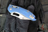 Marfione Select Stitch RAM LOK Knife- Smooth Antique Blue Anodized Titanium Handle- Apocalyptic Finished Blade- Blue Backstrap 169RL-10 APMS2