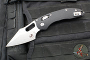 Microtech Stitch RAM LOK Knife- Black Fluted G-10 Handle- Stonewash Plain Edge Blade 169RL-10 FLGTBK