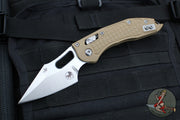 Microtech Stitch RAM LOK Knife- Tan Frag G-10 Handle- Stonewash Blade 169RL-10 FRGTTA
