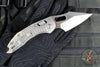 Marfione Select Stitch RAM LOK Knife- Frag Pattern Stonewash Titanium Handle- Stonewash Blade- Bronze Backstrap 169RL-10 FRMS1