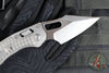 Marfione Select Stitch RAM LOK Knife- Frag Pattern Stonewash Titanium Handle- Stonewash Blade- Bronze Backstrap 169RL-10 FRMS1