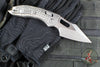 Marfione Select Stitch RAM LOK Knife- Frag Pattern Stonewash Titanium Handle- Stonewash Blade- Bronze Backstrap 169RL-10 FRMS1