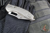 Marfione Select Stitch RAM LOK Knife- Frag Pattern Stonewash Titanium Handle- Stonewash Blade- Bronze Backstrap 169RL-10 FRMS1