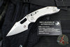 Marfione Select Stitch RAM LOK Knife- Frag Pattern Stonewash Titanium Handle- Stonewash Blade- Blue Backstrap 169RL-10 FRMS2