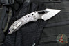 Marfione Select Stitch RAM LOK Knife- Frag Pattern Stonewash Titanium Handle- Stonewash Blade- Purple Backstrap 169RL-10 FRMS3