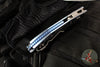 Marfione Select Stitch RAM LOK Knife- Frag Pattern Ice Blue Anodized Titanium Handle- Stonewash Blade- Blue Backstrap 169RL-10 FRMS6