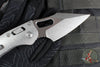 Marfione Select Stitch RAM LOK Knife- Smooth Stonewash Titanium Handle- Stonewash Blade- Bronze Backstrap 169RL-10 MS1